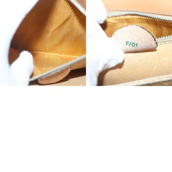 CELINE Macadam Canvas Shoulder Bag Pvc Leather Brown - Picture 13 of 13